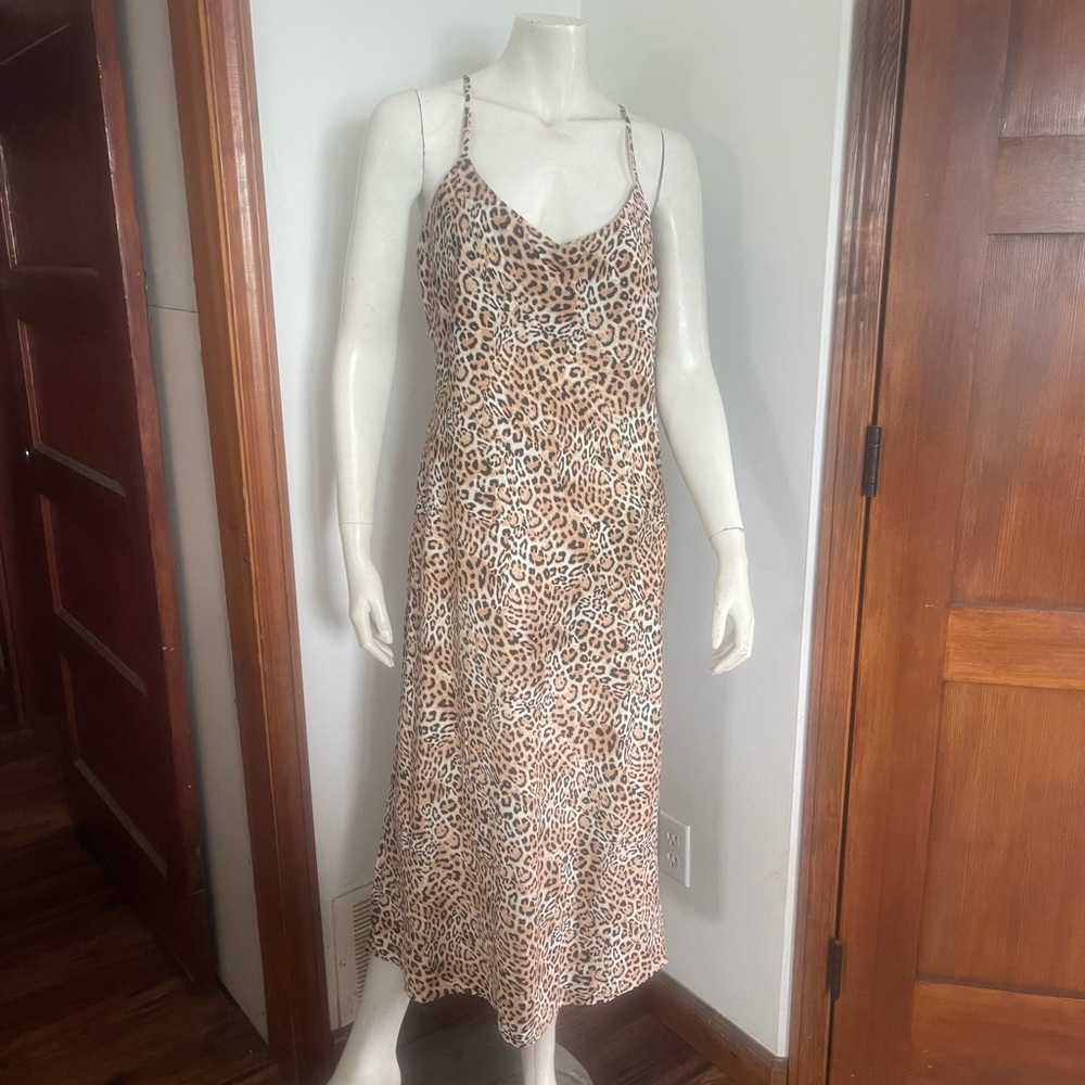 Joe Fresh Leopard Print  (Slip) Dress - Tan and Black
